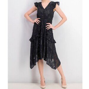 Inc Ruffled Button-Front Midi Dress